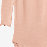 Wheat Main Rippstrick-Langarm Babybody Lotta Body 9658 rose cloud