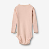 Wheat Main Rippstrick-Body L/S Lotta Underwear/Bodies 2400 powder