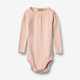 Wheat Main Rippstrick-Body L/S Lotta Underwear/Bodies 2400 powder