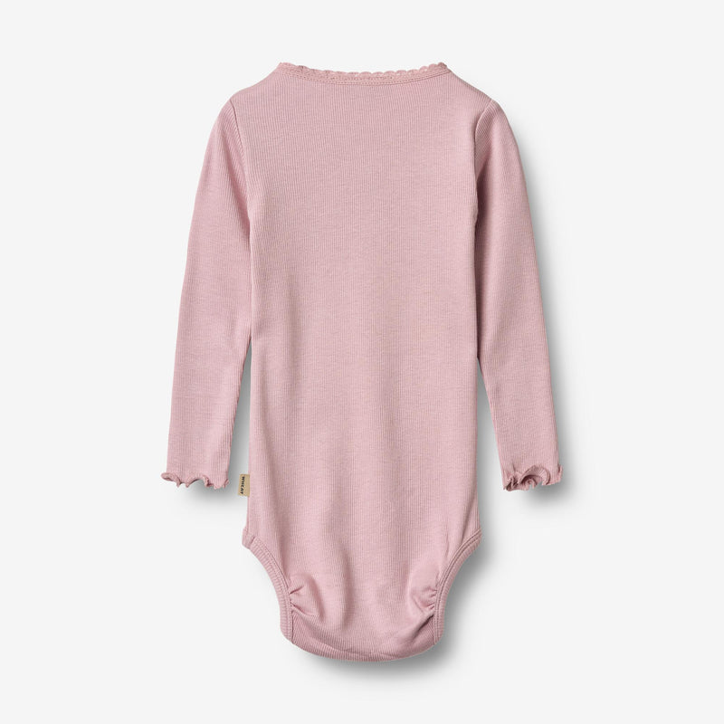 Wheat Main Rippstrick-Body L/S Lotta Underwear/Bodies 9428 lavender mist