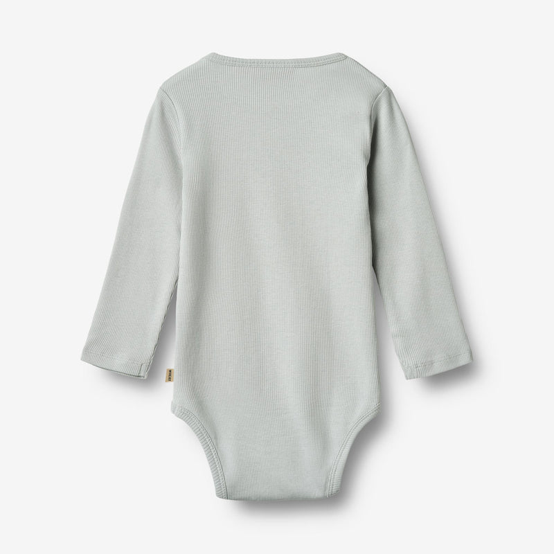 Wheat Main Rippstrick-Body L/S Spencer Underwear/Bodies 1560 soft blue