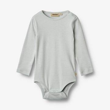 Wheat Main Rippstrick-Body L/S Spencer Underwear/Bodies 1560 soft blue