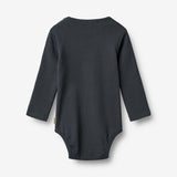 Wheat Main Rippstrick-Body mit langen Ärmeln Underwear/Bodies 1432 navy