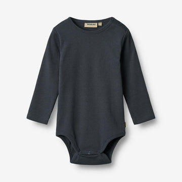 Wheat Main Langarm Babybody Spencer Body 1432 navy