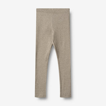 Wheat Main Rippstrick-Jersey-Leggings Jules Legging 0072 gravel melange