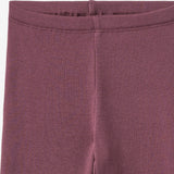 Wheat Main Rippstrick-Jersey-Leggings Jules Legging 3118 eggplant
