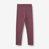 Wheat Main Rippstrick-Jersey-Leggings Jules Legging 3118 eggplant