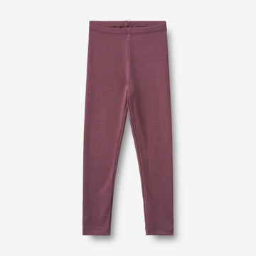 Wheat Main Rippstrick-Jersey-Leggings Jules Legging 3118 eggplant