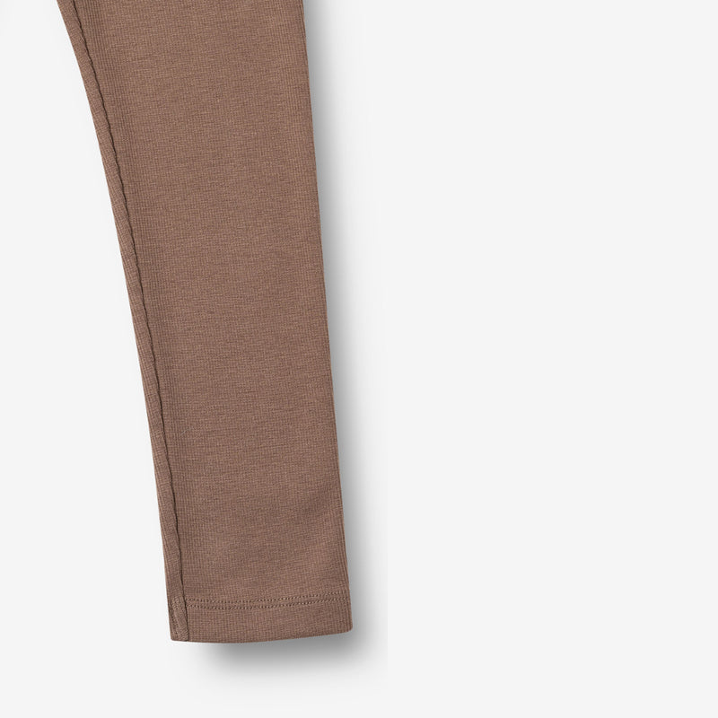 Wheat Main Rippstrick-Jersey-Leggings Jules Legging 9573 toffee brown