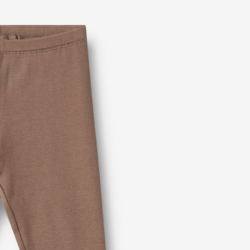 Wheat Main Rippstrick-Jersey-Leggings Jules Legging 9573 toffee brown