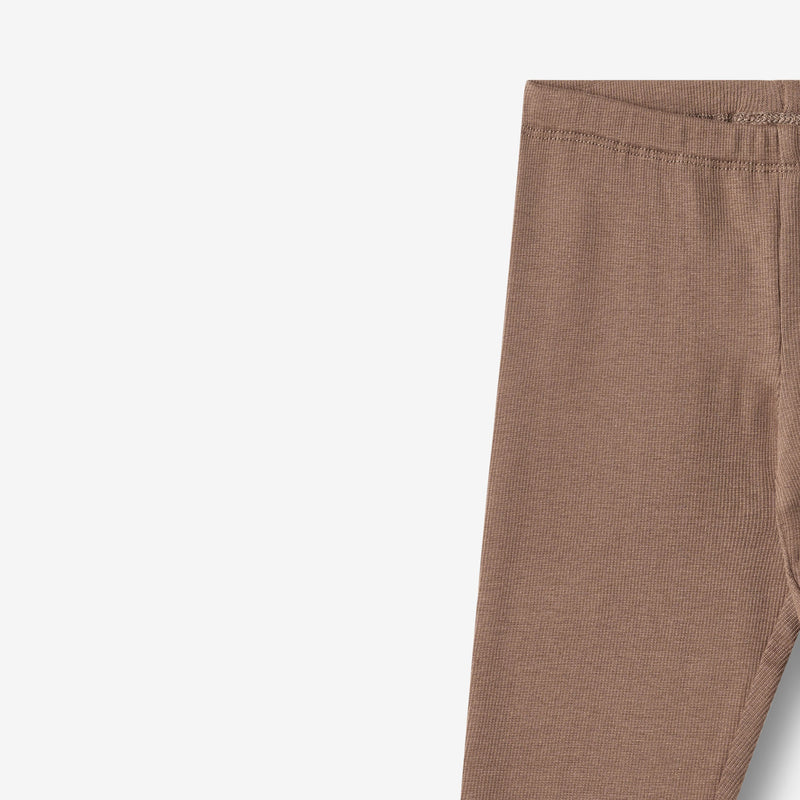 Wheat Main Rippstrick-Jersey-Leggings Jules Legging 9573 toffee brown