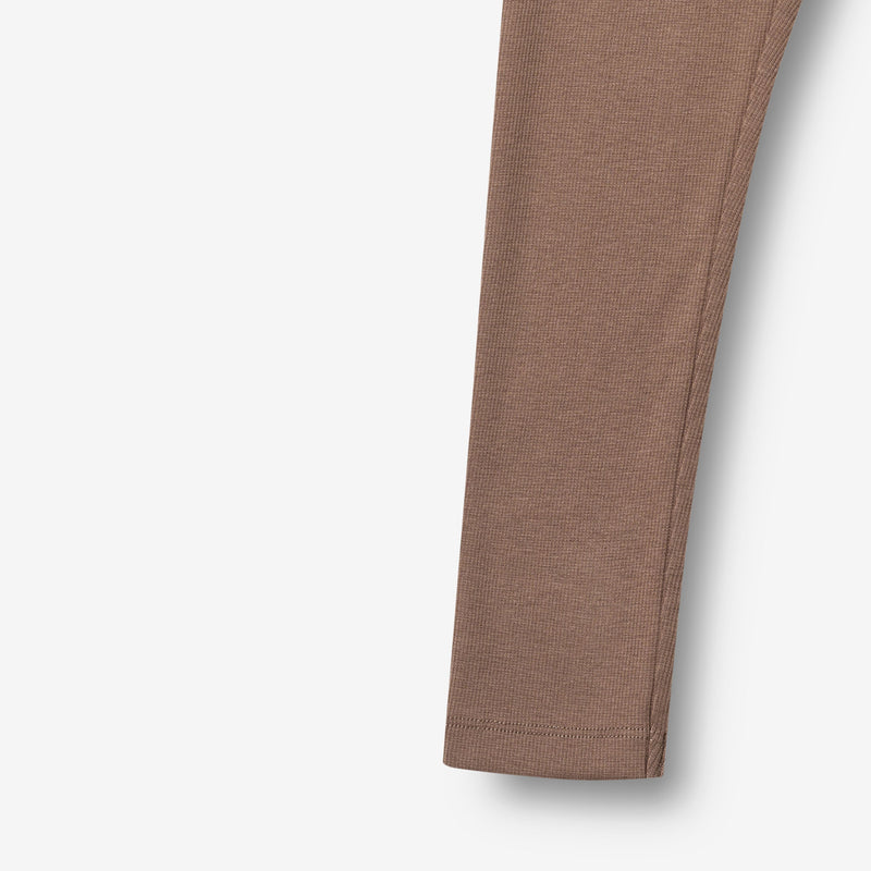 Wheat Main Rippstrick-Jersey-Leggings Jules Legging 9573 toffee brown