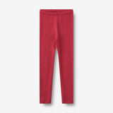Wheat Main Rippstrick-Jersey-Leggings Jules Legging 9697 red cherry