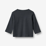 Wheat Main Rippstrick-T-Shirt L/S Milo T-Shirt 1432 navy