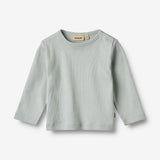 Wheat Main Rippstrick-T-Shirt L/S Milo T-Shirt 9567 soft rain