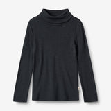 Wheat Wool Rollkragen-Shirt mit Merinowolle Aksel Jersey Tops and T-Shirts 1432 navy