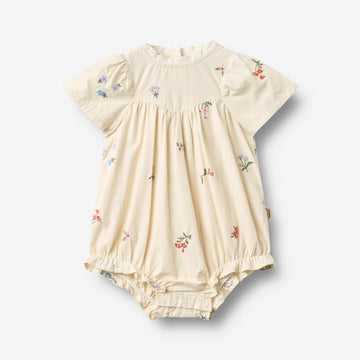 Wheat Main Romper Margit Romper 9644 ivory embroidery flowers