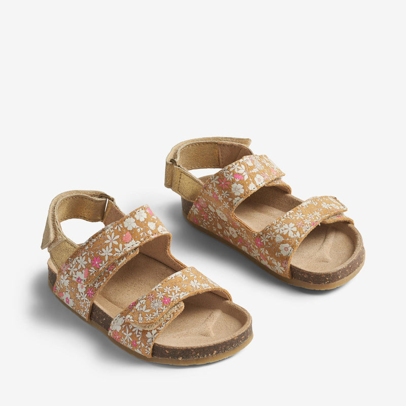 Wheat Footwear Sandalen Clara Sandal 9457 gold white flowers