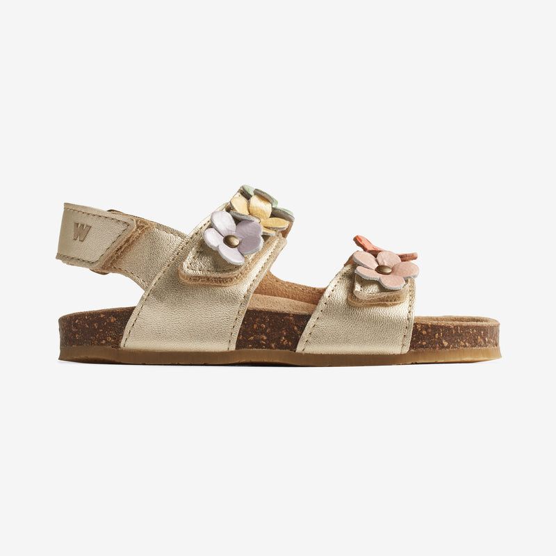 Wheat Footwear Sandalen Clare Flower Sandal 0204 light gold