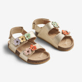 Wheat Footwear Sandalen Clare Flower Sandal 0204 light gold