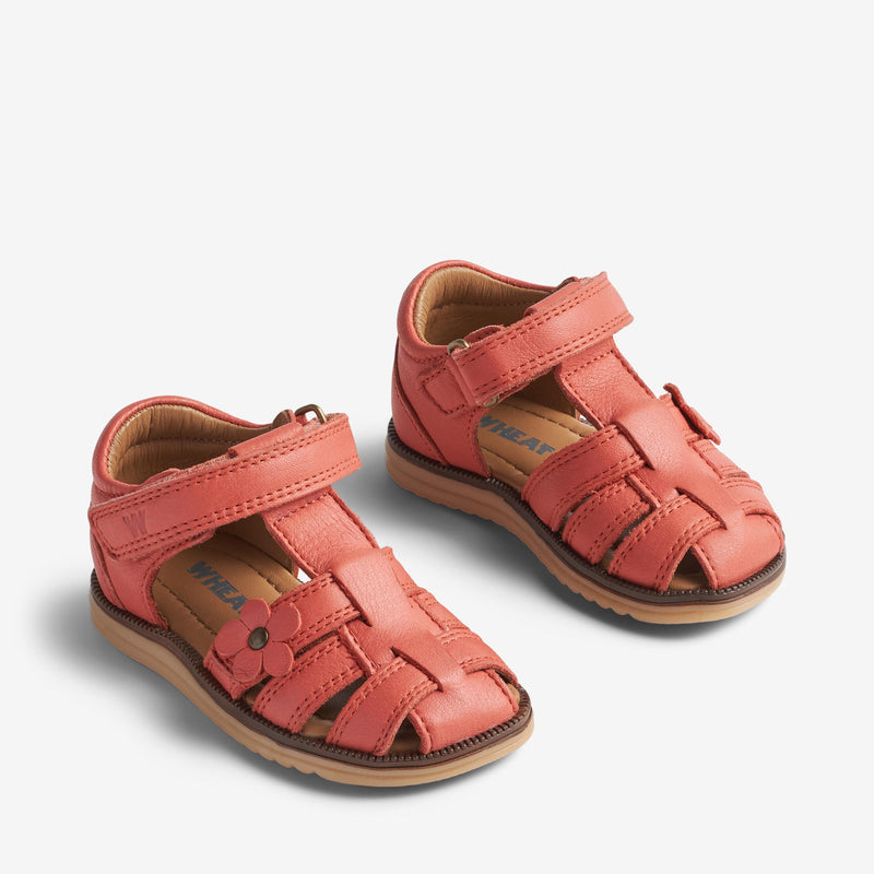 Wheat Footwear Sandalen Himmel Blume Prewalker Sandals 9454 coral