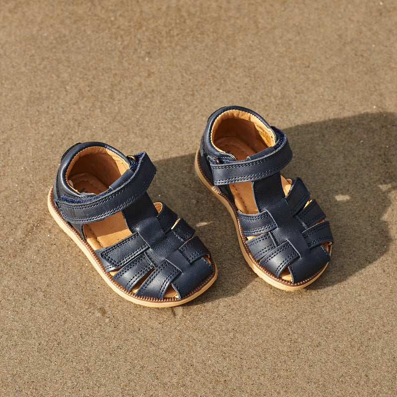 Wheat Footwear Sandalen Sky Prewalker Sandals 1433 navy stripe