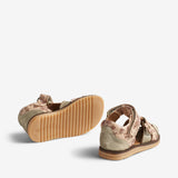 Wheat Footwear Sandalenhimmelblume Prewalker Sandals 2029 old rose stripe