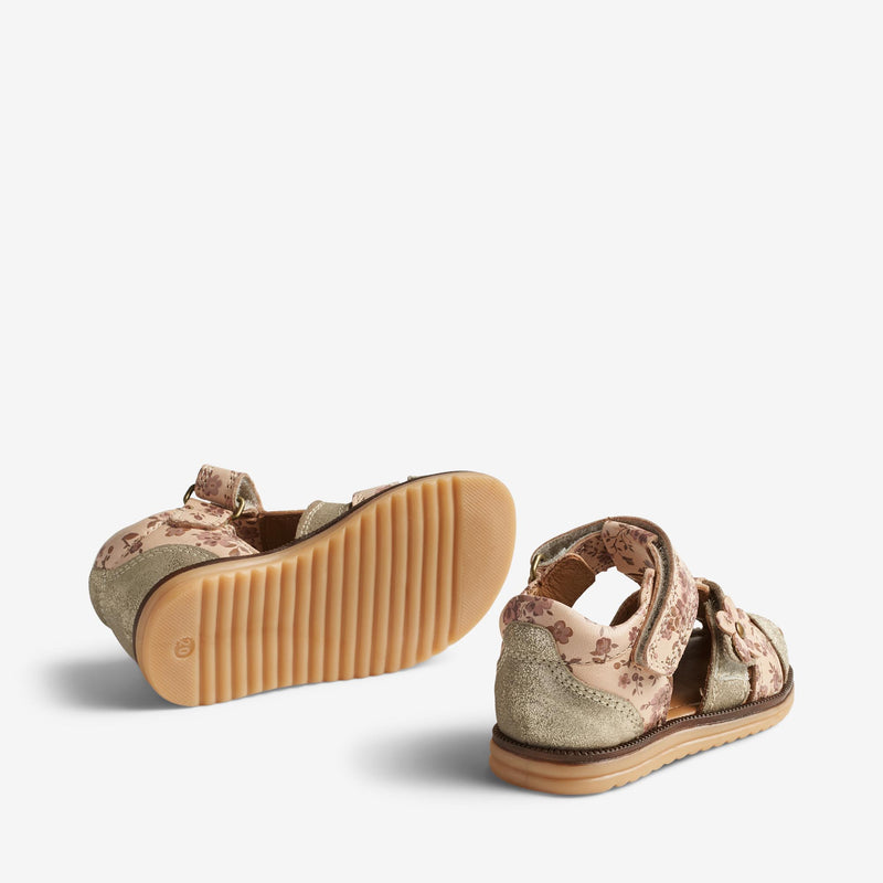 Wheat Footwear Sandalenhimmelblume Prewalker Sandals 2029 old rose stripe