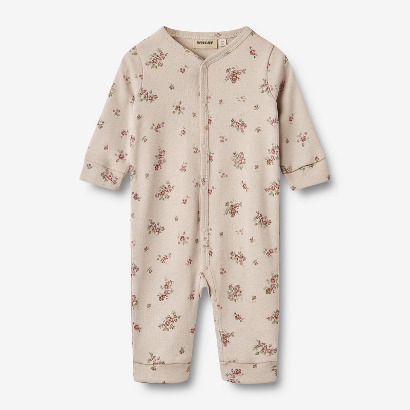 Wheat Main Schlafanzug Nikola | Baby Jumpsuits 1359 pale lilac flowers