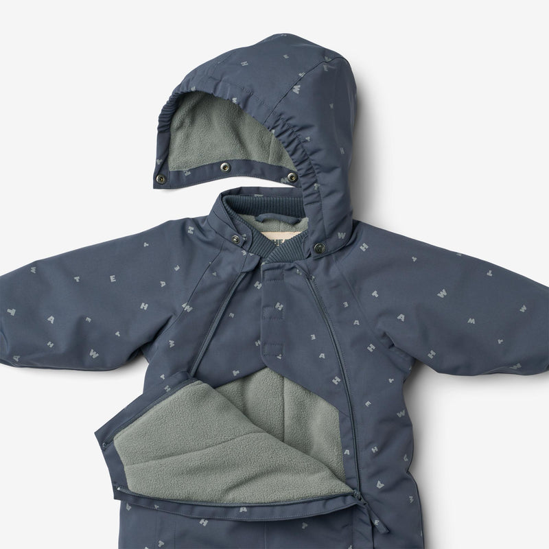 Wheat Outerwear Schneeanzug Adi Outdoor Suit 9534 greyblue letters