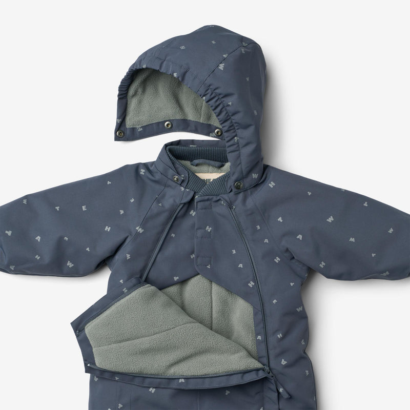 Wheat Outerwear Schneeanzug Adi Outdoor Suit 9534 greyblue letters