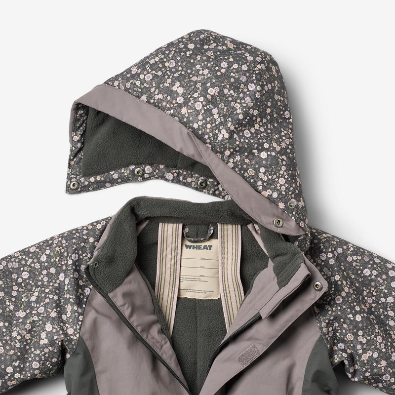 Wheat Outerwear Schneesanzug Kallo Outdoor Suit 9528 black sea open flowers