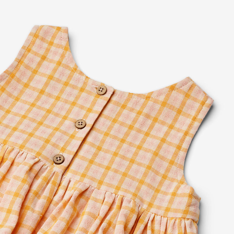 Wheat Main Schürze Fältchen Sienna Dress 9448 yellow check