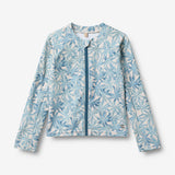 Wheat Main Schwimm-T-Shirt L/S Ada T-Shirt 9635 blue palm