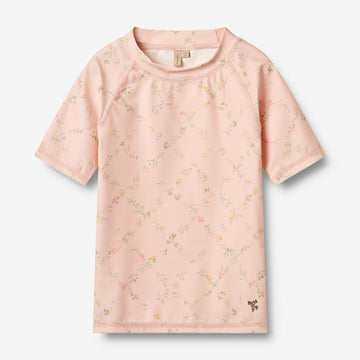 Wheat Main Schwimm-T-Shirt S/S Jackie T-Shirt 9450 powder checked flowers