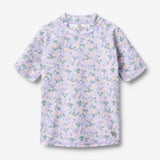 Wheat Main Schwimm-T-Shirt S/S Jackie T-Shirt 9605 purple light petunias
