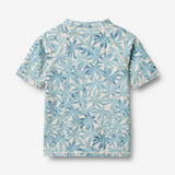 Wheat Main Schwimm-T-Shirt S/S Jackie T-Shirt 9635 blue palm