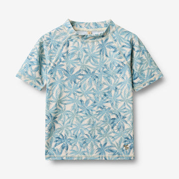 Wheat Main Schwimm-T-Shirt S/S Jackie T-Shirt 9635 blue palm