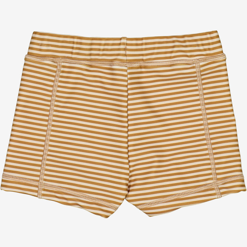 Wheat Schwimm Short Ulrik Swimwear 5096 golden green stripe