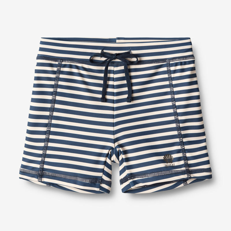 Wheat Main  Schwimm Short Ulrik Swimwear 1325 indigo stripe