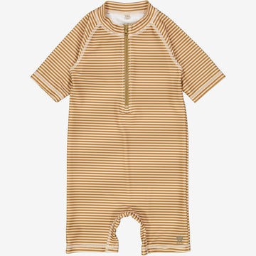 Wheat Main  Schwimmanzug Cas Swimwear 5096 golden green stripe