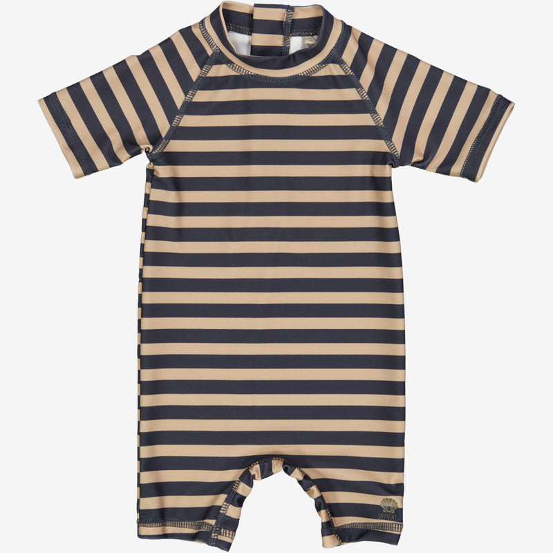 Wheat Schwimmanzug Cas | Baby Swimwear 1073 ink stripe