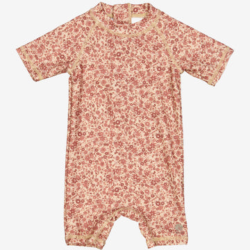 Wheat Main  Schwimmanzug Cas | Baby Swimwear 2073 red flower meadow