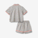 Wheat Main Set Hemd S/S & Shorts Vilma Set 2650 air blue flowers
