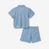Wheat Main Set Polo S/S & Shorts Marlo Set 1260 faded denim