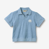 Wheat Main Set Polo S/S & Shorts Marlo Set 1260 faded denim