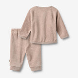 Wheat Main Set Sweat Cardigan & Trousers Toto Sky Set 9616 melange rose