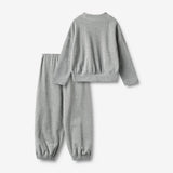 Wheat Main Set Sweatshirt & Hose Barbro Set 0224 melange grey