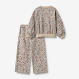 Wheat Main Set Sweatshirt & Hosen Lia Set 9904 soft sand flowers