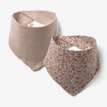Wheat Main  Set mit 2 Lätzchen Eden | Baby Acc 0098 grey rose flowers